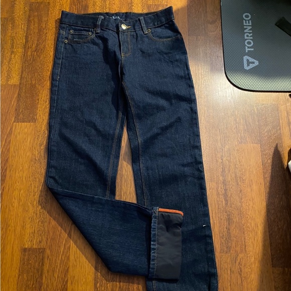 Final drop✔️Rare Prada Red Tab Dark Blue Denim Pants Jeans - Picture 5 of 6